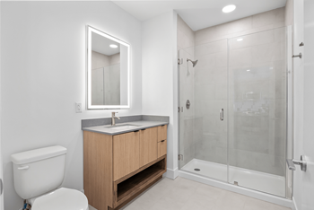 Walk-in showers and garden tubs